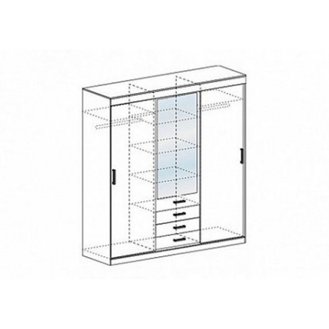 Шкаф-купе Андрей 3/Андрей 3М